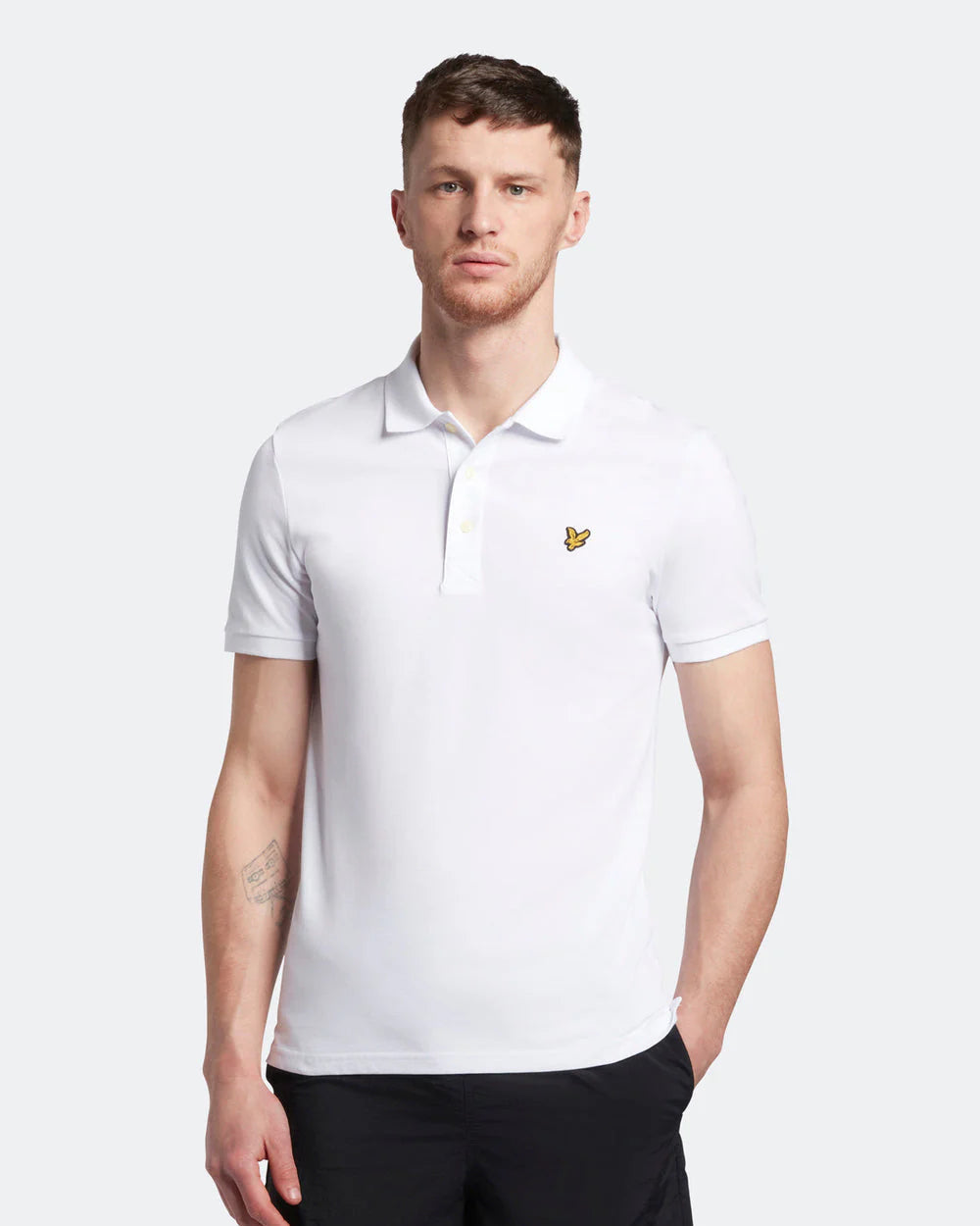 LYLE AND SCOTT Plain Polo Shirt-White