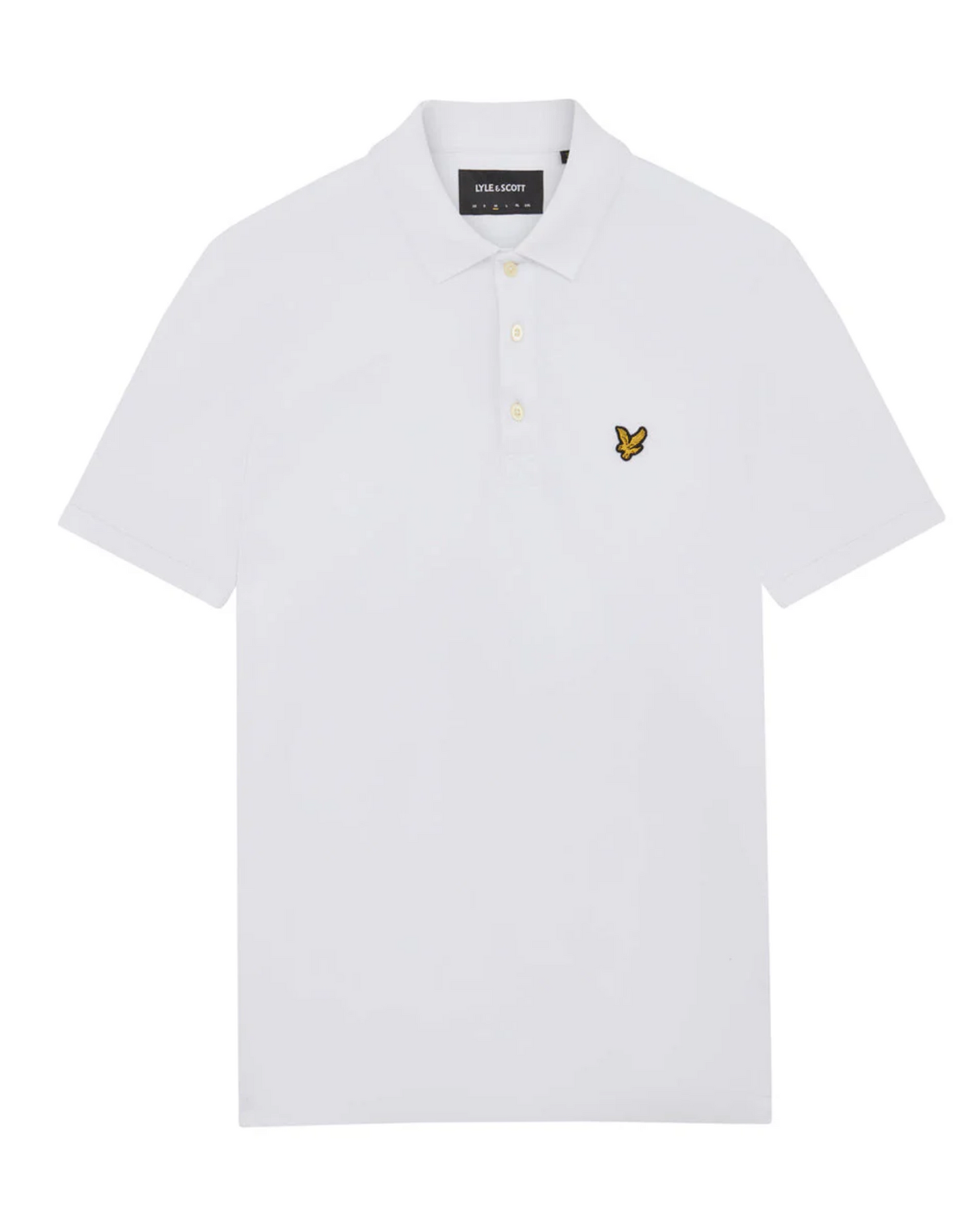 LYLE AND SCOTT Plain Polo Shirt-White