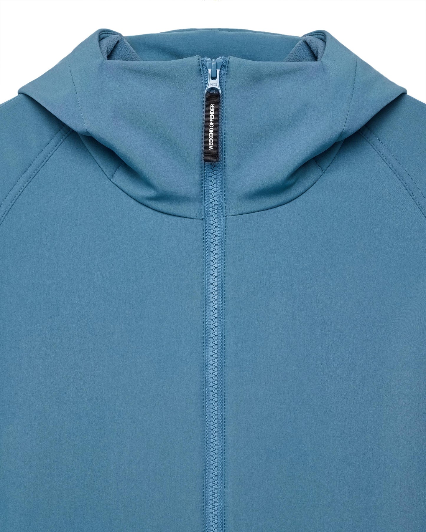 WEEKEND OFFENDER Stipe Softshell Jacket Baltic Blue