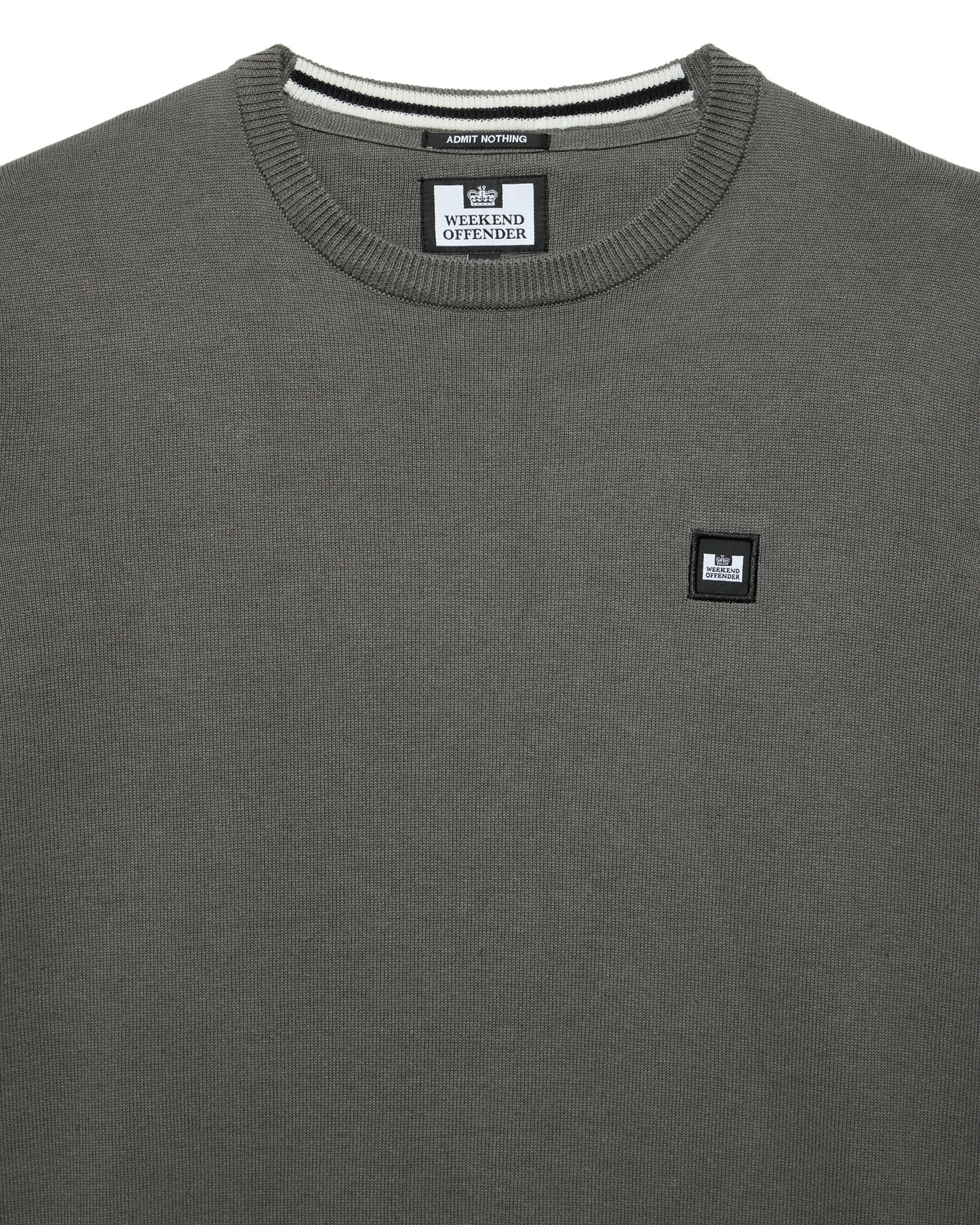 WEEKEND OFFENDER Solace Knitted Sweater Zinc