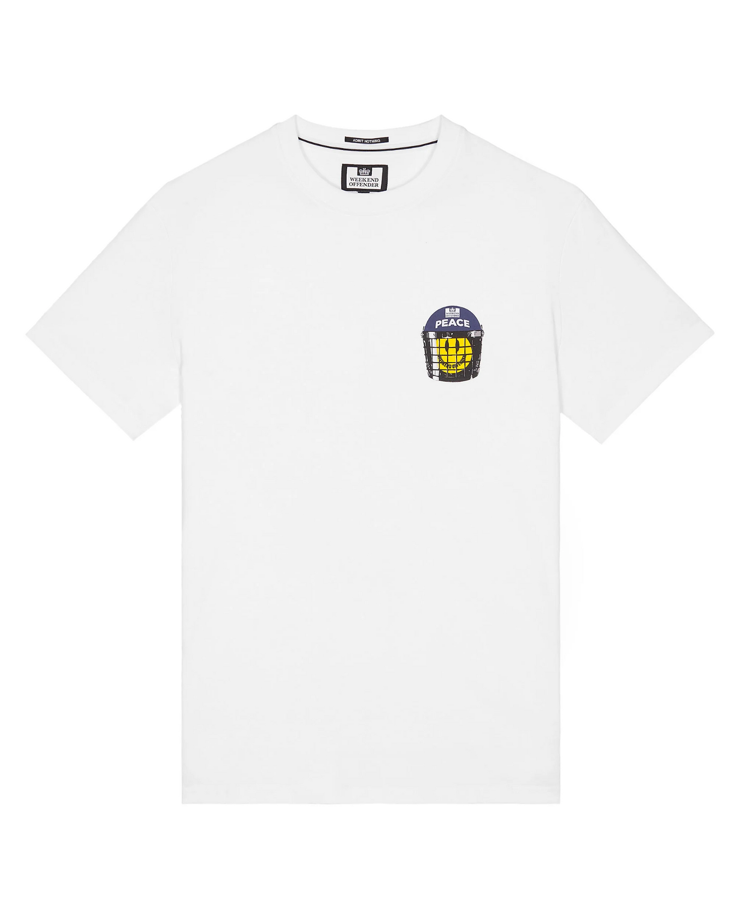 WEEKEND OFFENDER Metropolitan Peace Graphic T-Shirt White