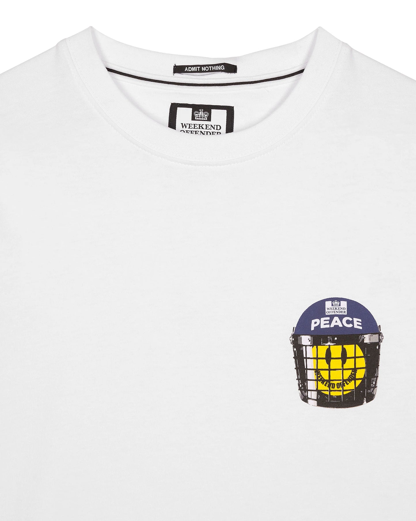 WEEKEND OFFENDER Metropolitan Peace Graphic T-Shirt White