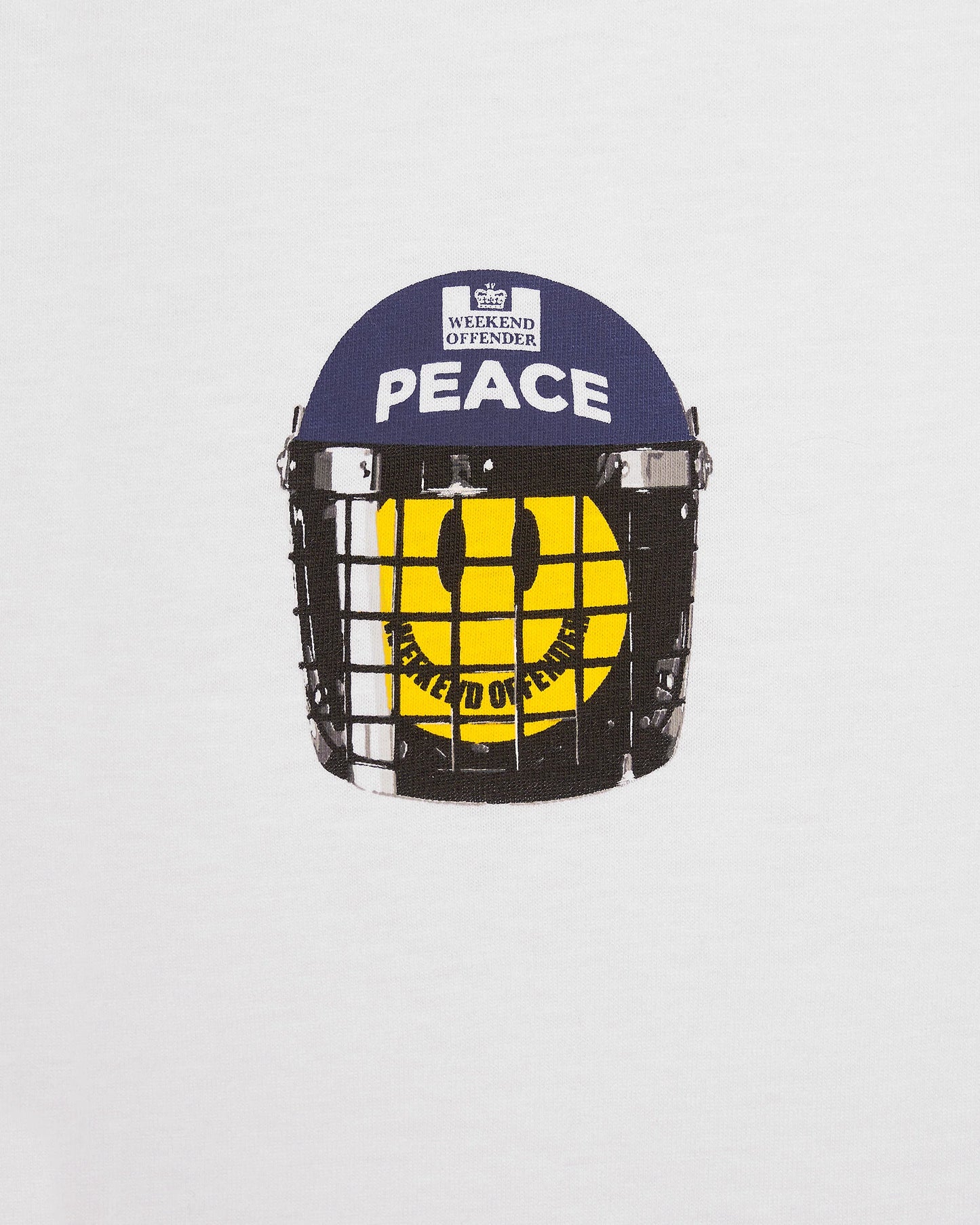 WEEKEND OFFENDER Metropolitan Peace Graphic T-Shirt White