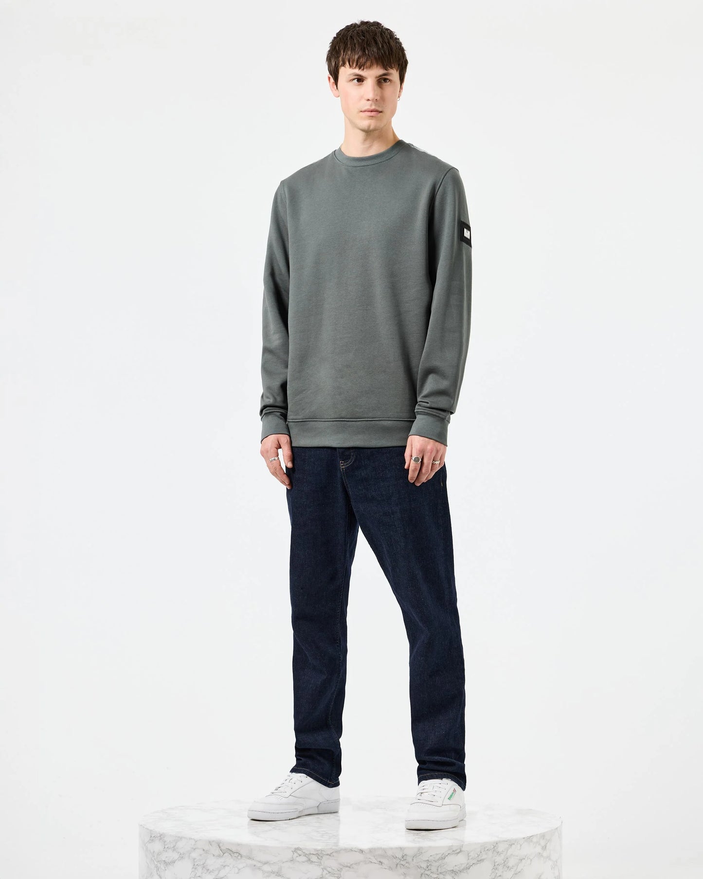 WEEKEND OFFENDER F Bomb Sweatshirt Zinc