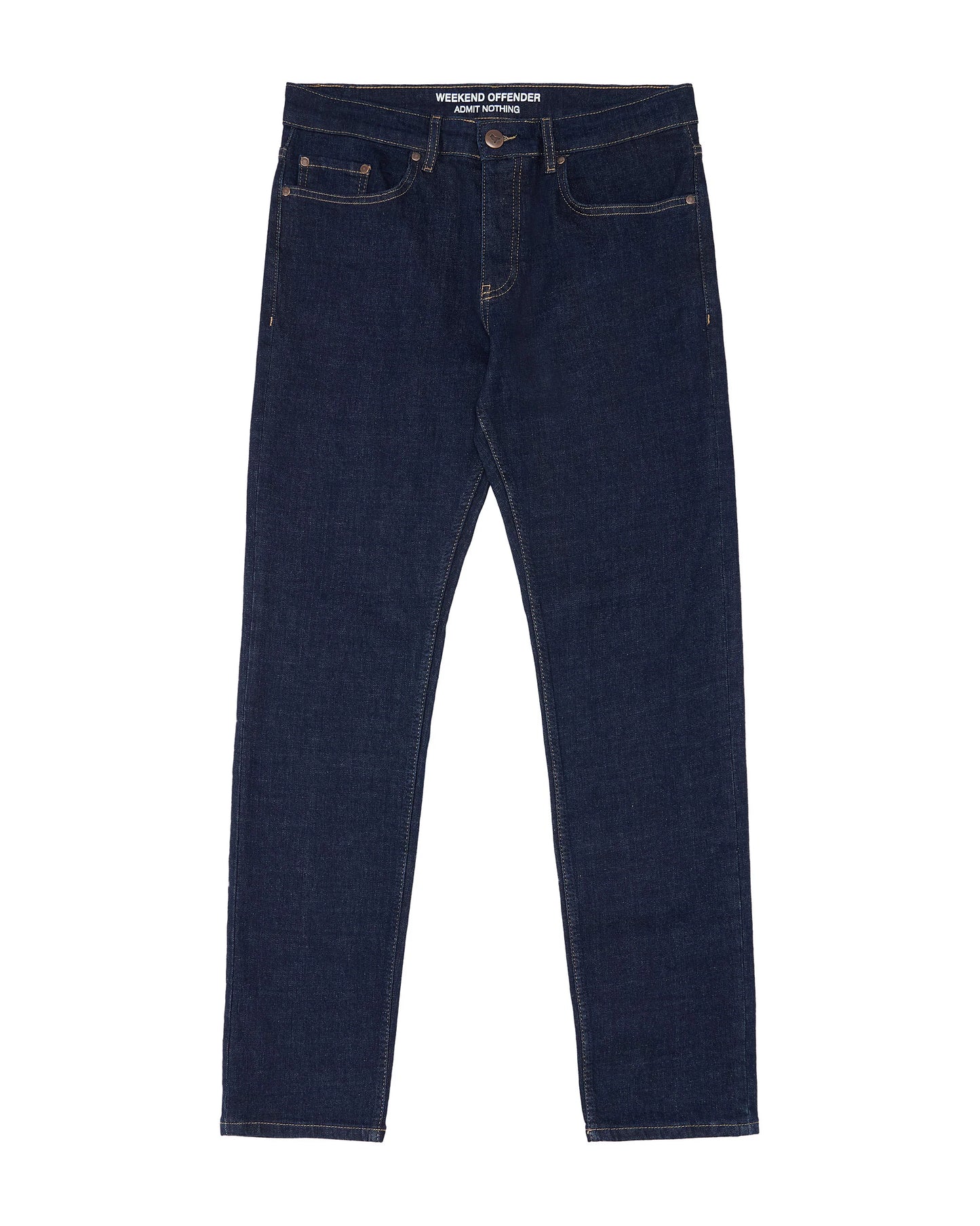 WEEKEND OFFENDER 444 Tapered Dark Rinsed Denim Jeans