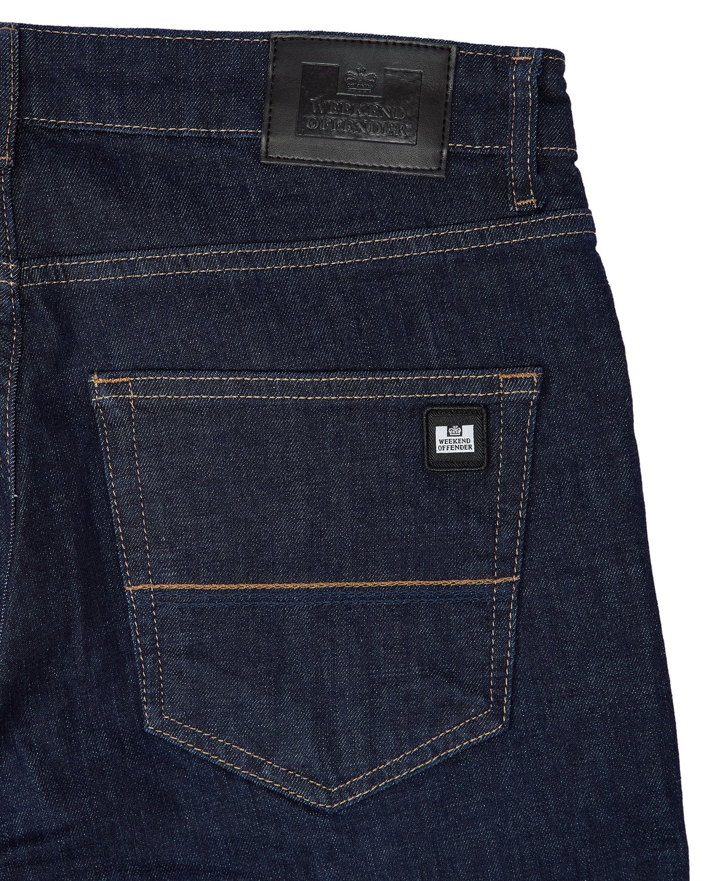 WEEKEND OFFENDER 444 Tapered Dark Rinsed Denim Jeans