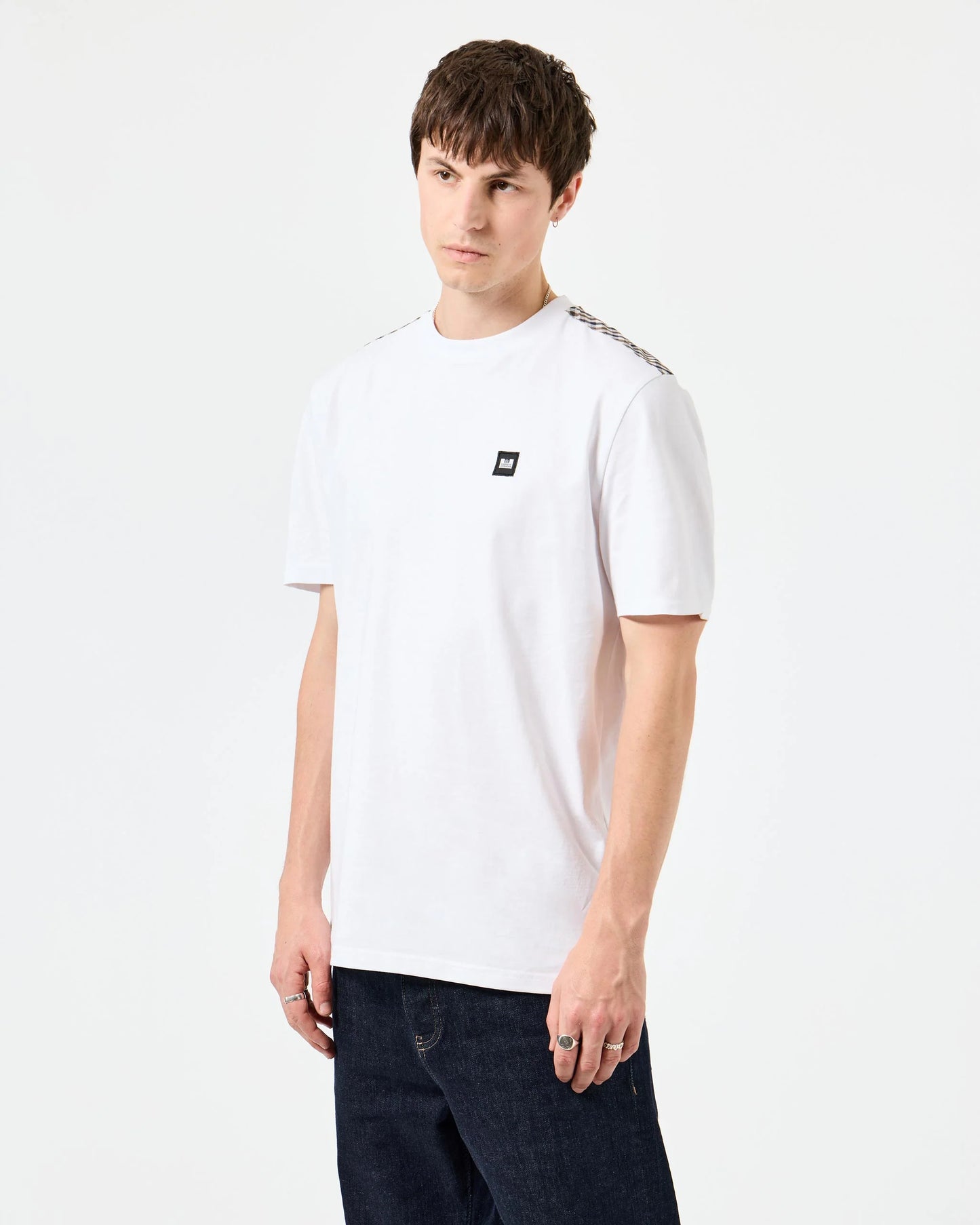 WEEKEND OFFENDER Diaz T-Shirt White/Mid House Check