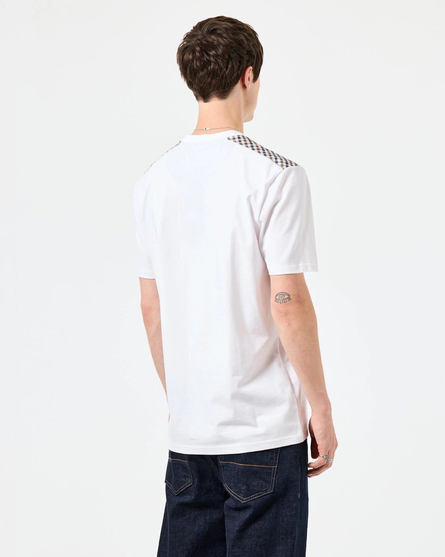 WEEKEND OFFENDER Diaz T-Shirt White/Mid House Check