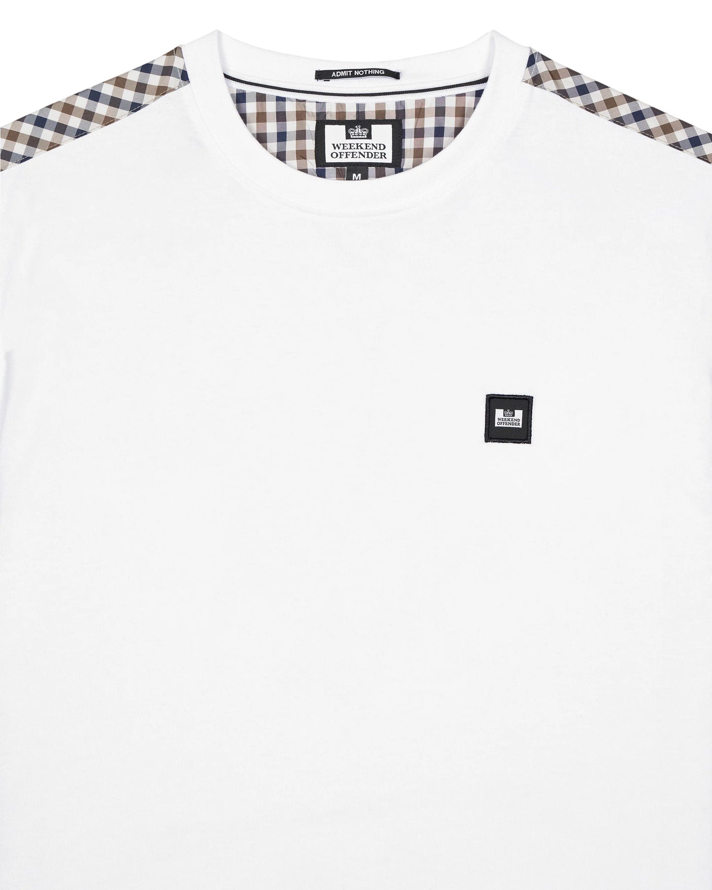 WEEKEND OFFENDER Diaz T-Shirt White/Mid House Check