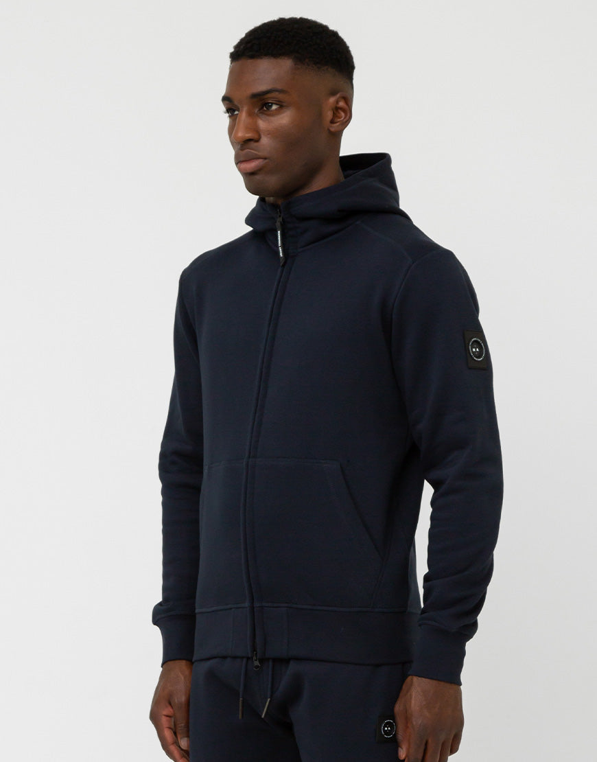 MARSHALL ARTIST SIREN FULL ZIP INJECTION HOODIE NAVY