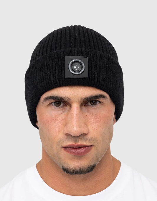 MARSHALL ARTIST SIREN KNITTED BEANIE HAT BLACK