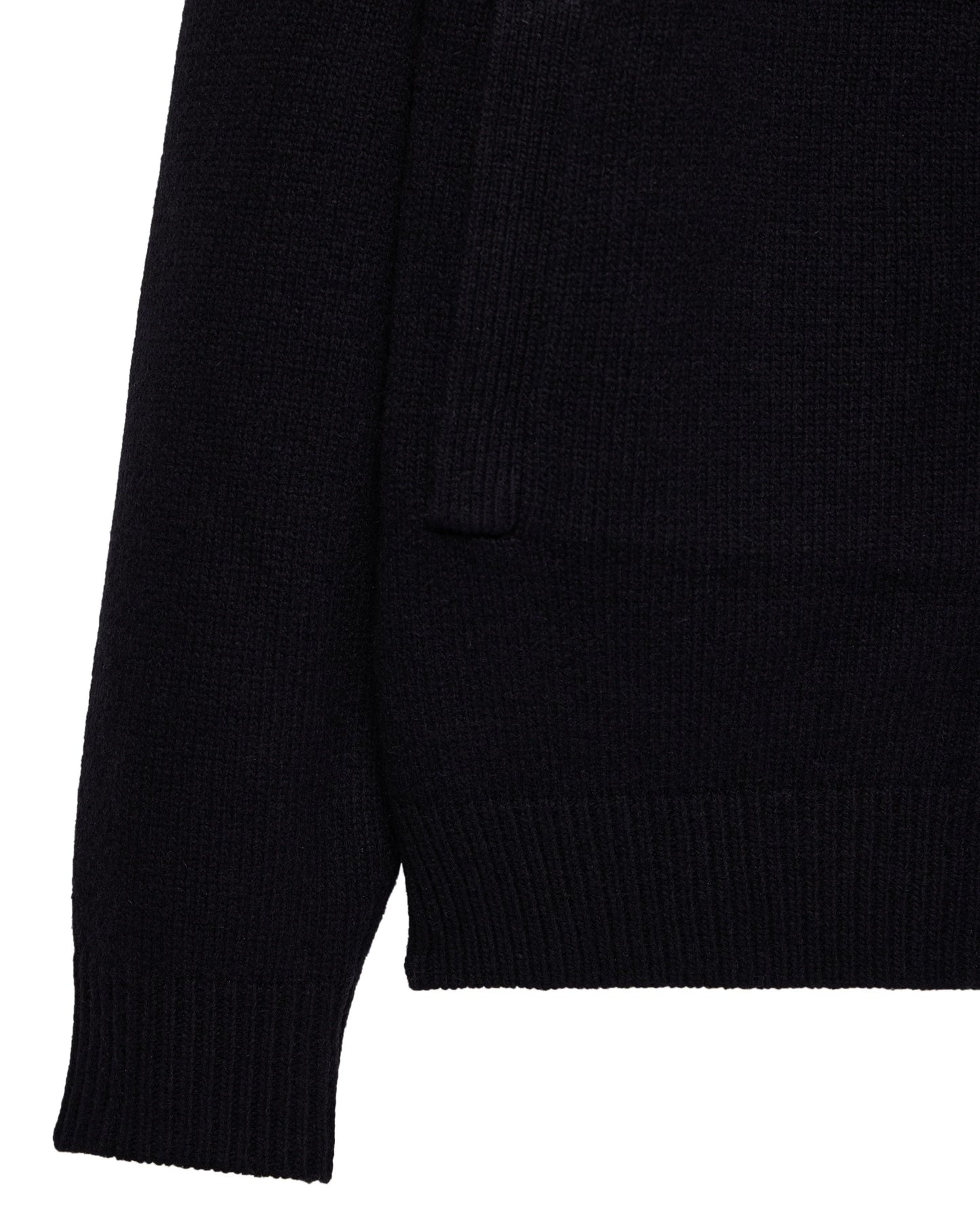 WEEKEND OFFENDER Lauda Knitted Wool Cardigan Black