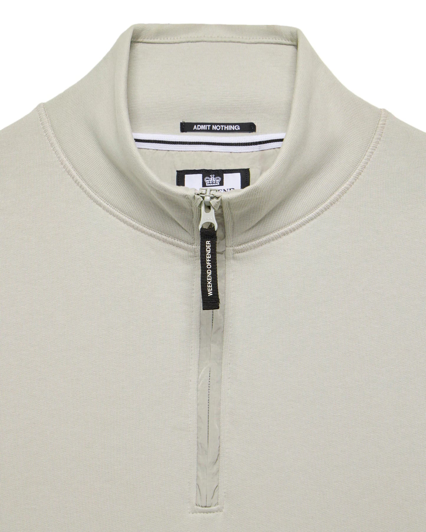 WEEKEND OFFENDER Kraviz Quarter Zip Sweatshirt Rhino