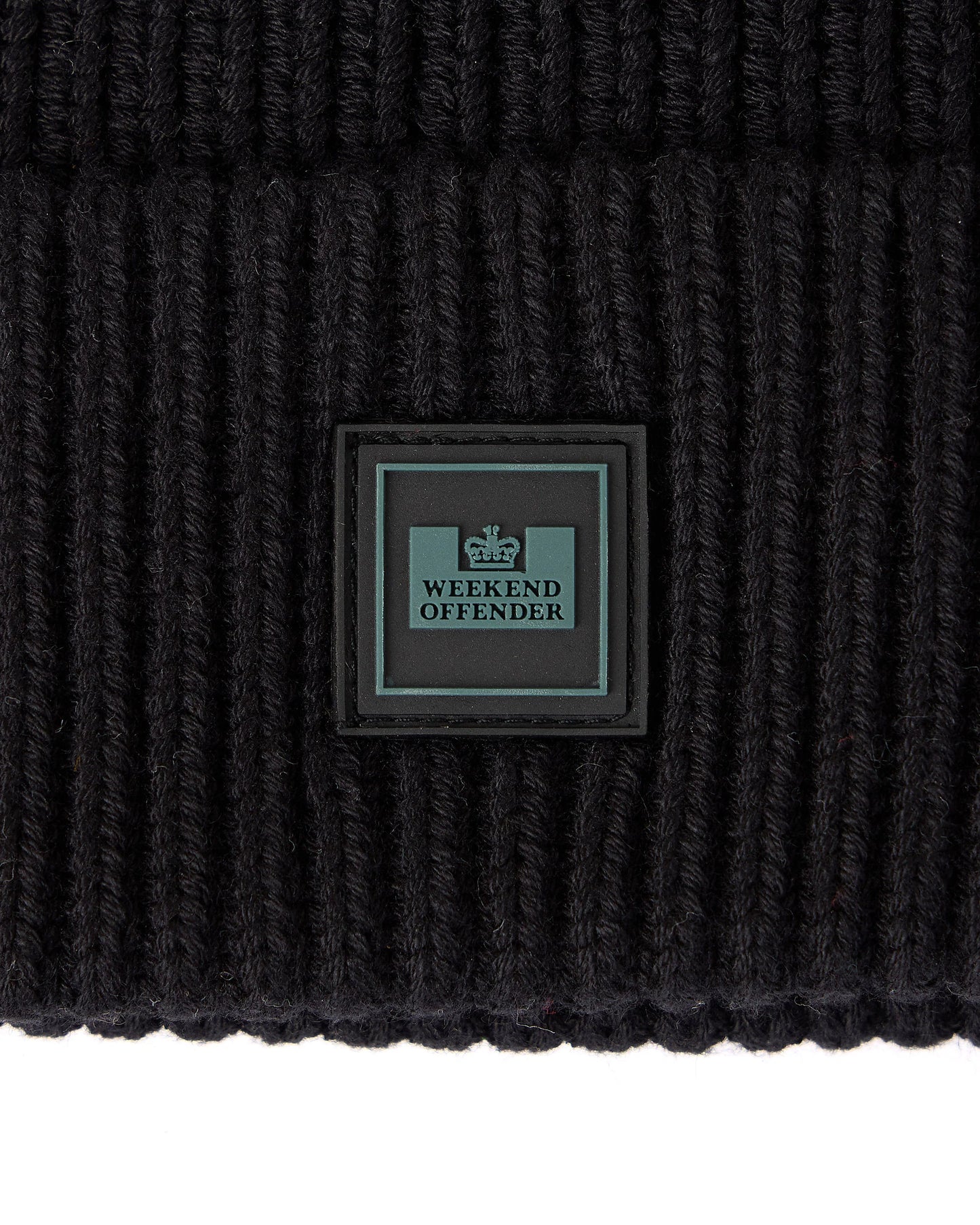 WEEKEND OFFENDER Kettama Rib Beanie Black