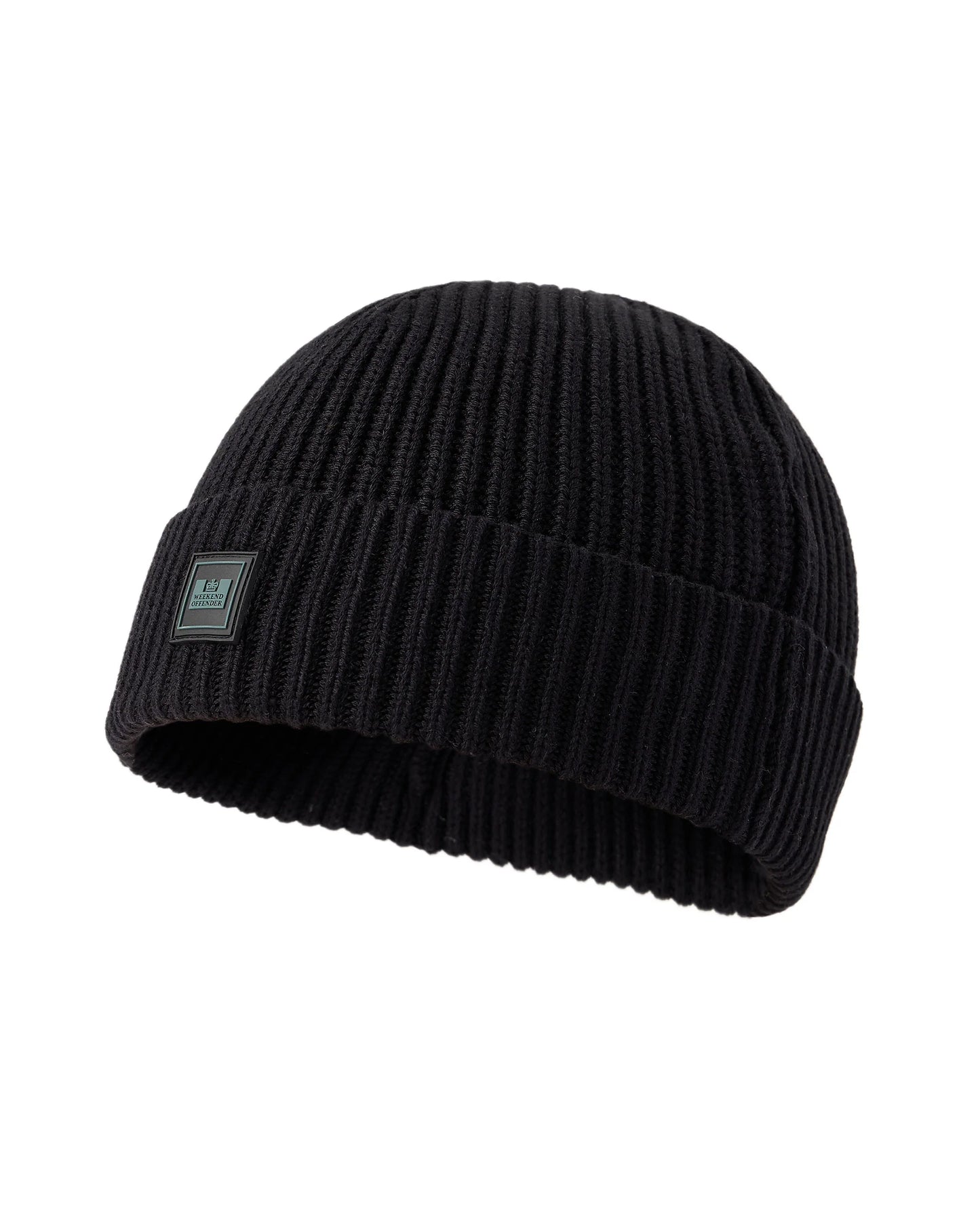 WEEKEND OFFENDER Kettama Rib Beanie Black