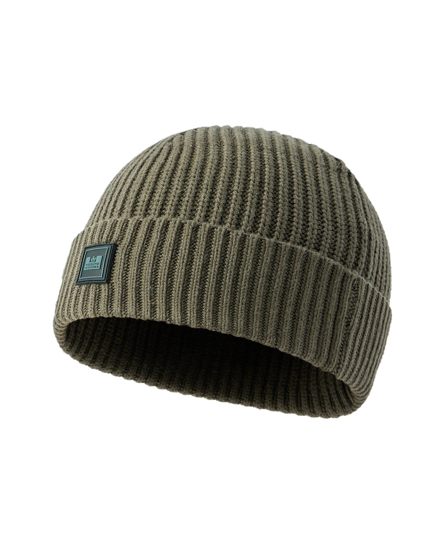 WEEKEND OFFENDER Kettama Rib Beanie Castle Green