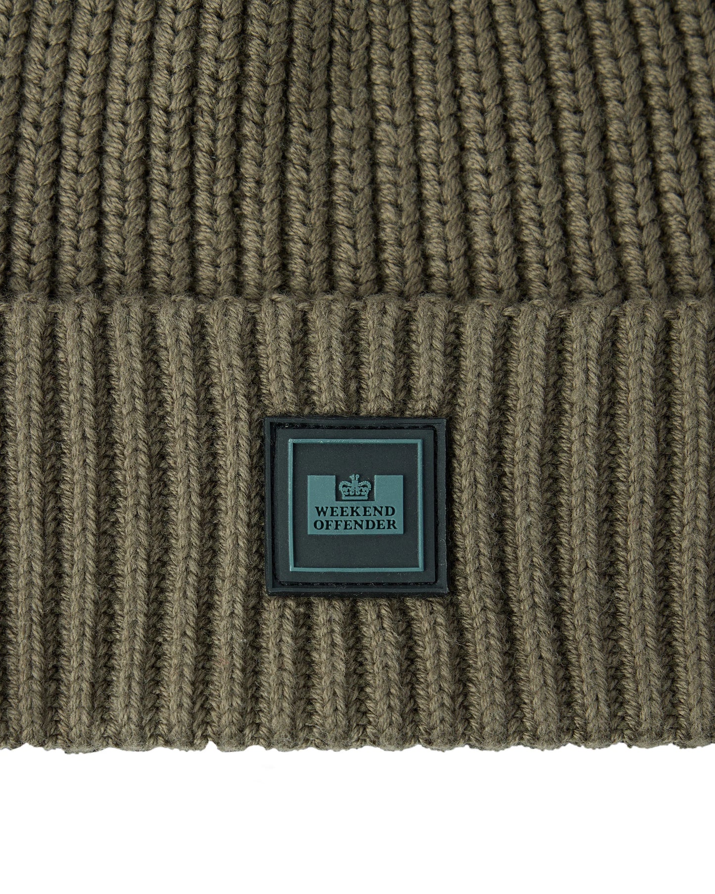 WEEKEND OFFENDER Kettama Rib Beanie Castle Green