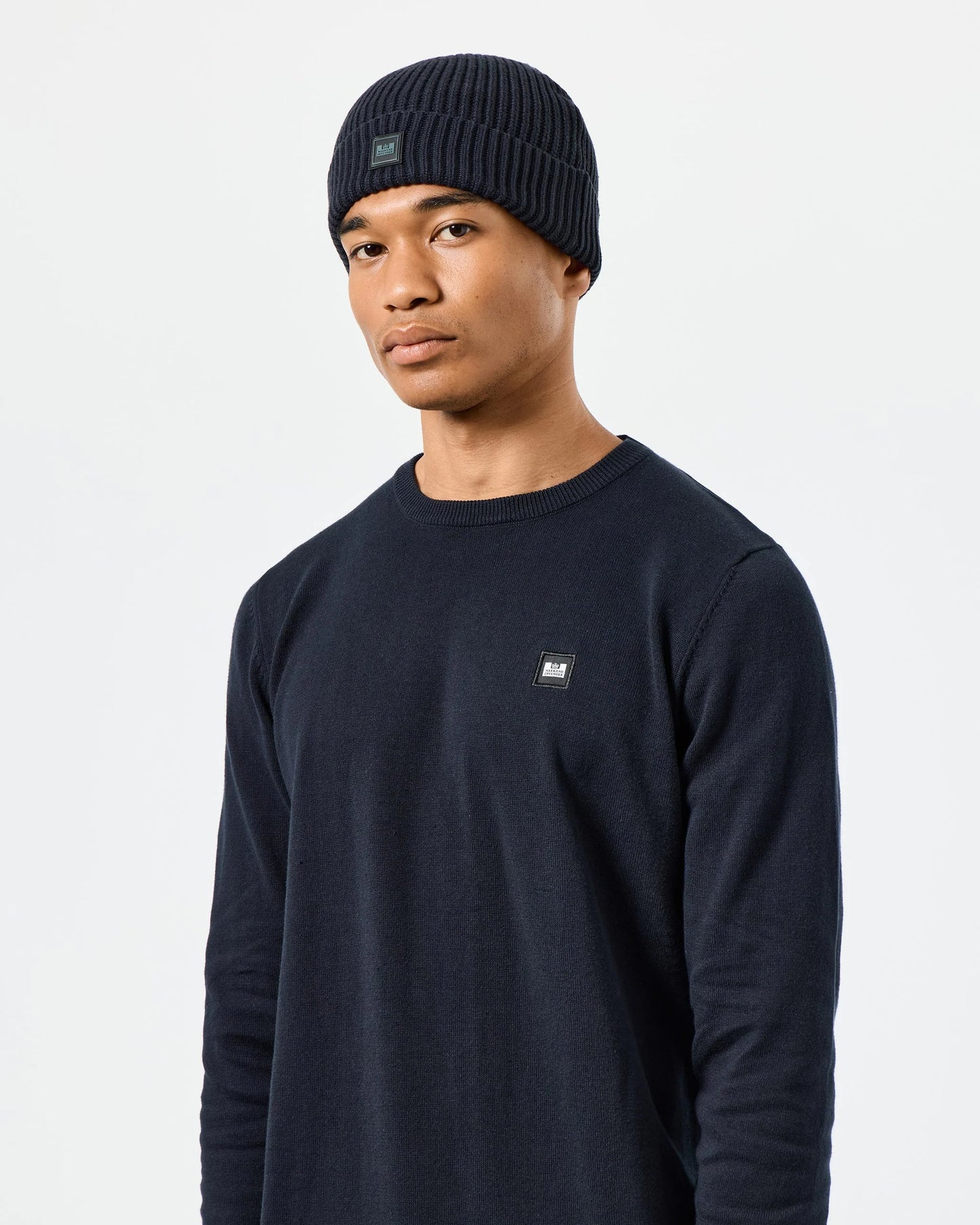 WEEKEND OFFENDER Kettama Rib Beanie Black Navy