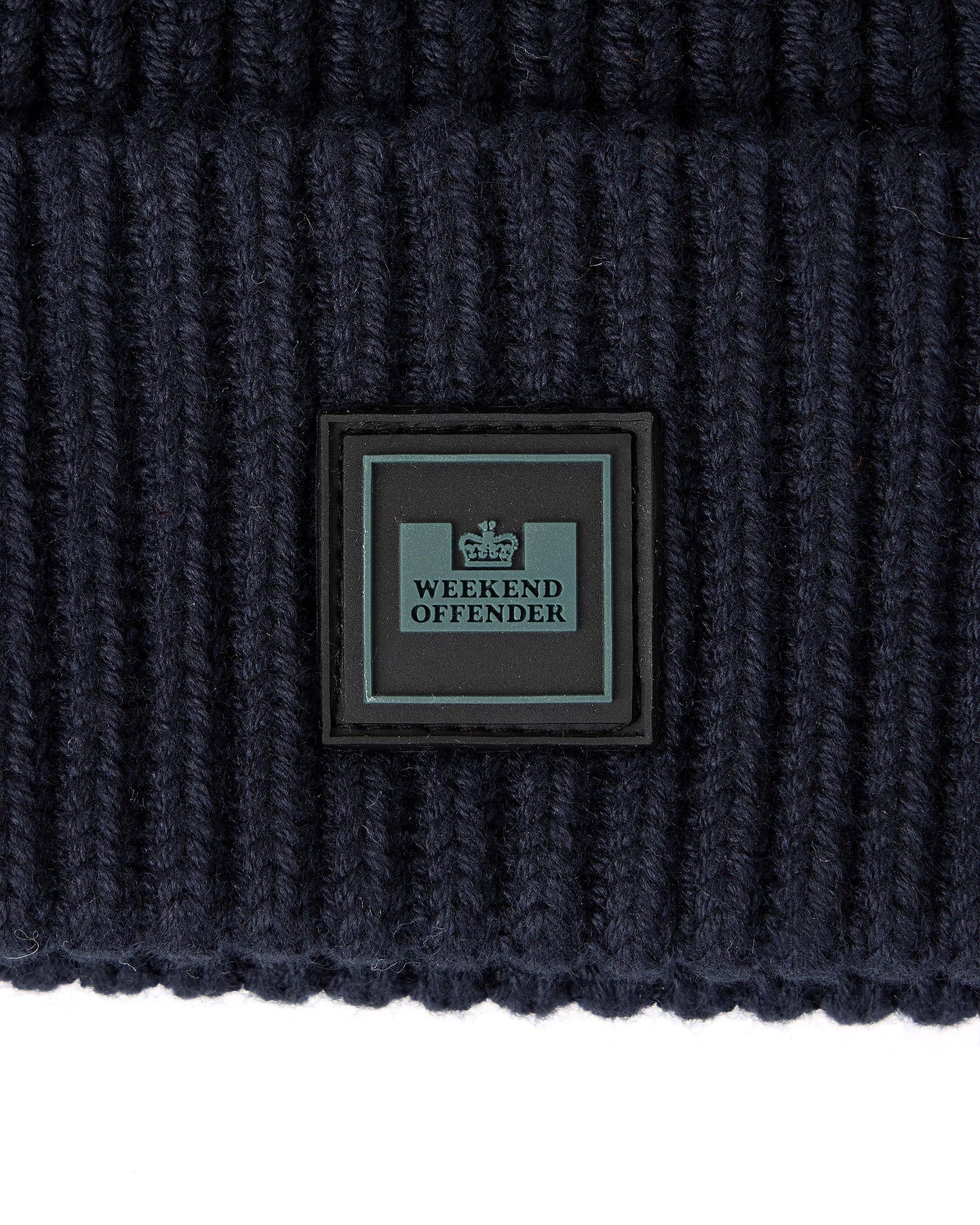 WEEKEND OFFENDER Kettama Rib Beanie Black Navy