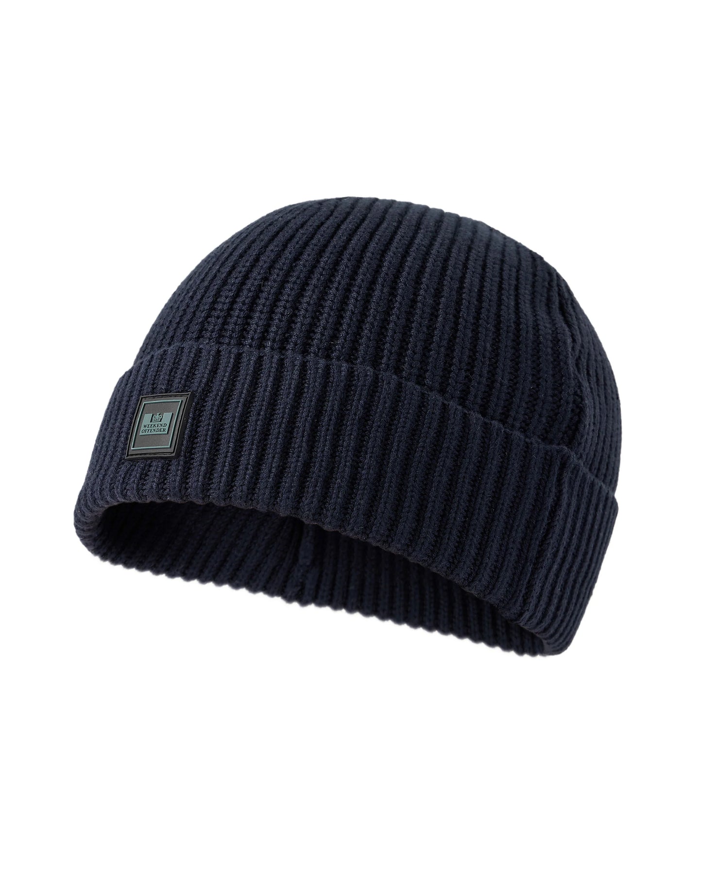 WEEKEND OFFENDER Kettama Rib Beanie Black Navy