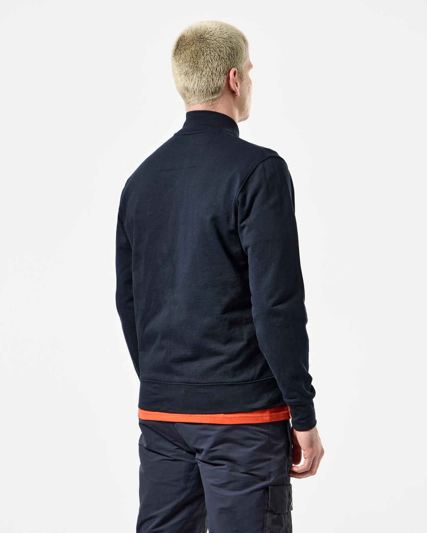 WEEKEND OFFENDER Santo Full Zip Sweatshirt Navy