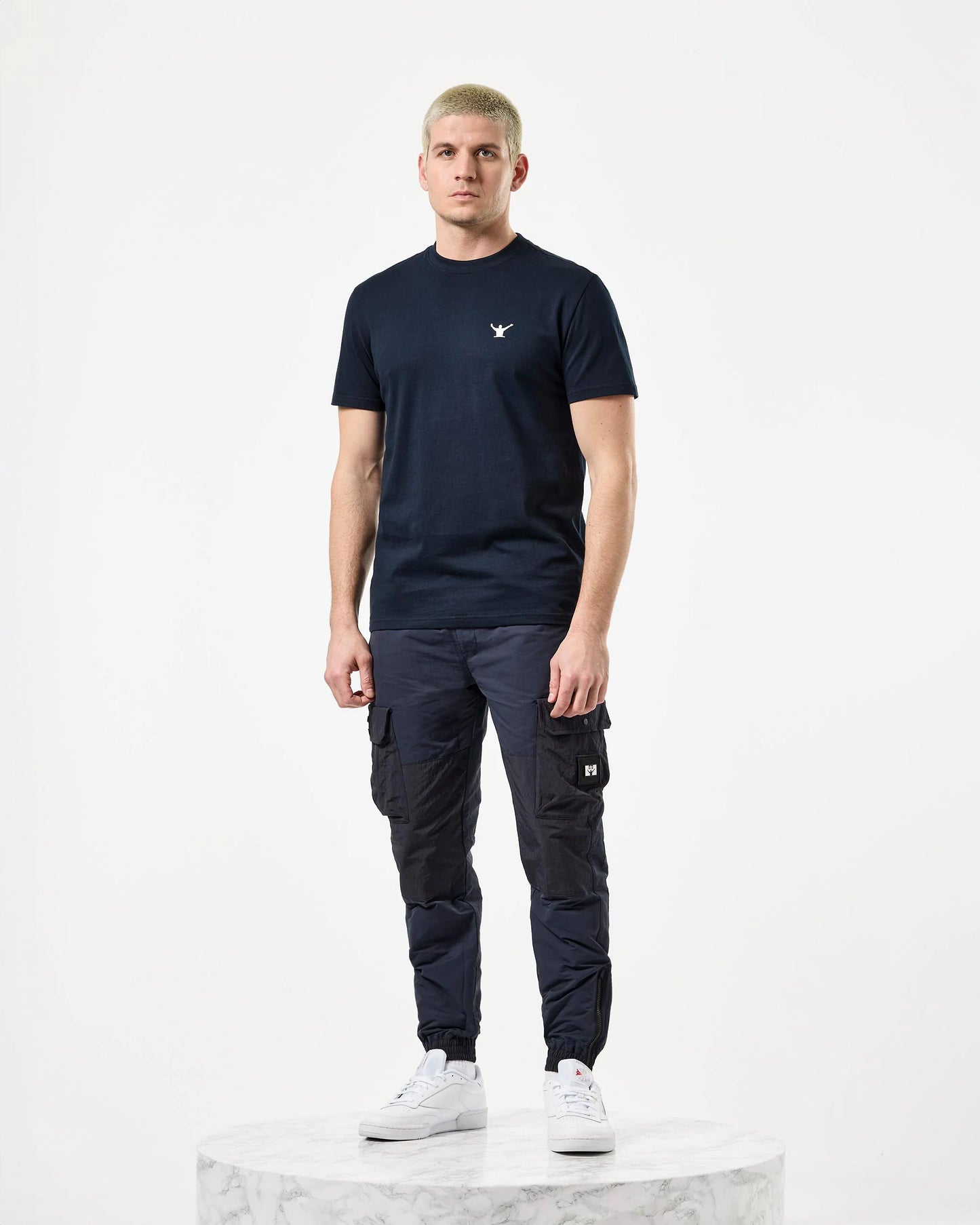 WEEKEND OFFENDER Colom T-Shirt Navy