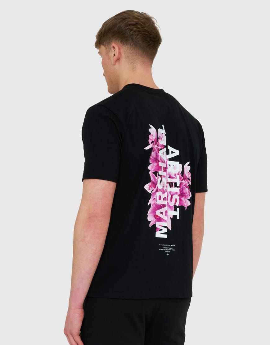 MARSHALL ARTIST SONIC BLOOM T-SHIRT  BLACK