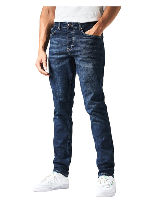 WEEKEND OFFENDER 444 Tapered Dark Vintage Denim Jeans