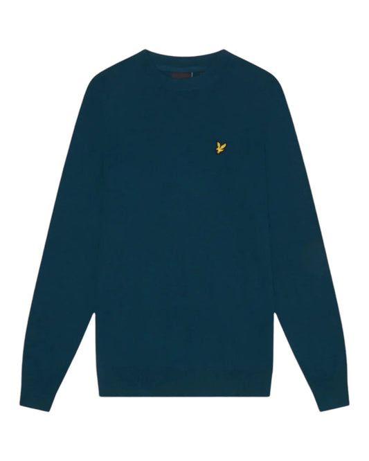 LYLE AND SCOTT Cotton Merino Crew Neck Jumper Apres navy