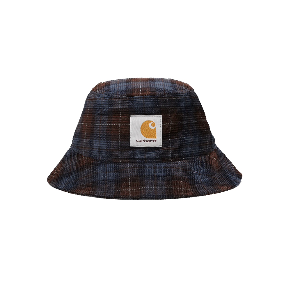 Carhartt Cord Bucket Breck Check Print Tobacco