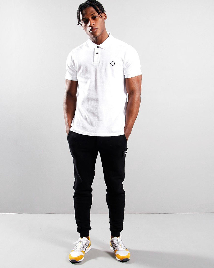 MA.Strum Pique Polo Shirt Optic White